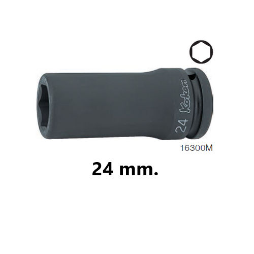 SKI - สกี จำหน่ายสินค้าหลากหลาย และคุณภาพดี | KOKEN 16300M-24 ลูกบ๊อกลมยาว 3/4นิ้ว-6P-24mm.